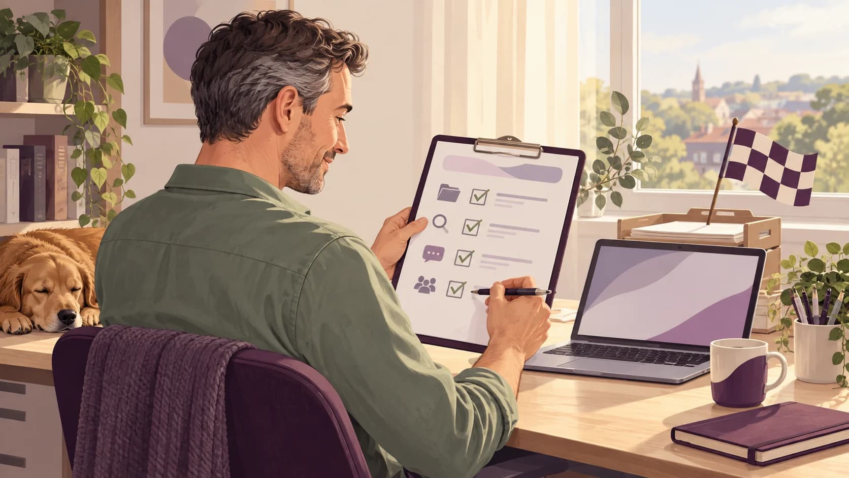 Editorial illustration: How to run a monthly health check on your digital records