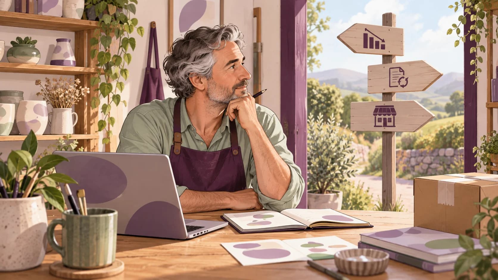 Editorial illustration: What happens if your turnover drops below the MTD threshold?