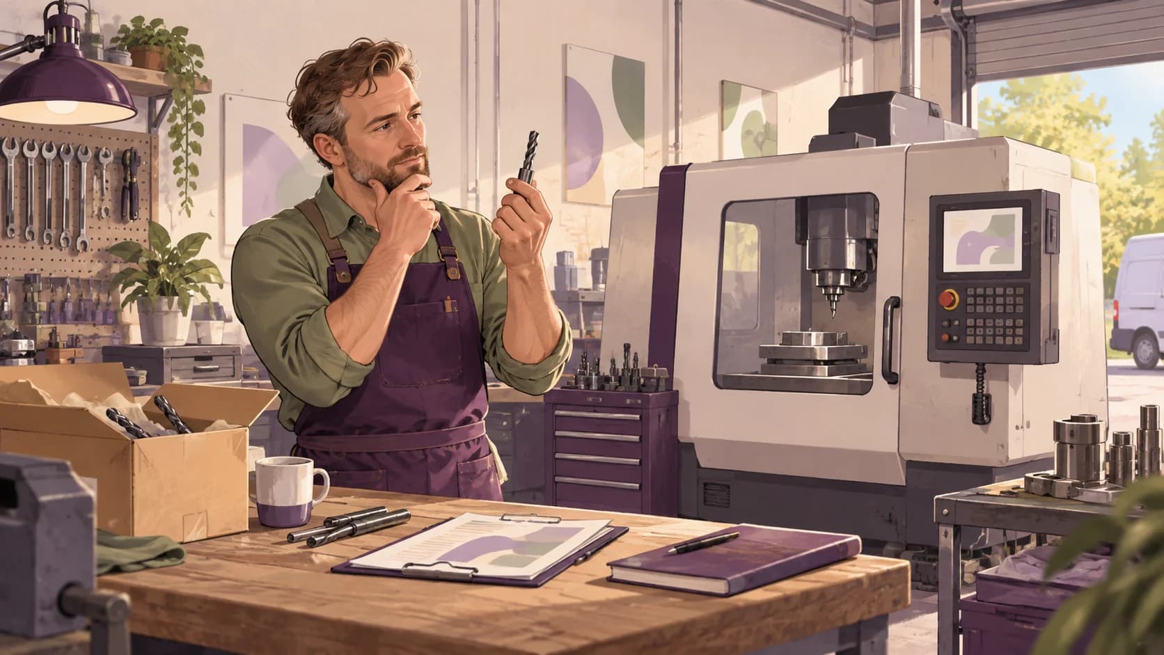Editorial illustration: Capital allowances vs allowable expenses: claiming tools and machinery