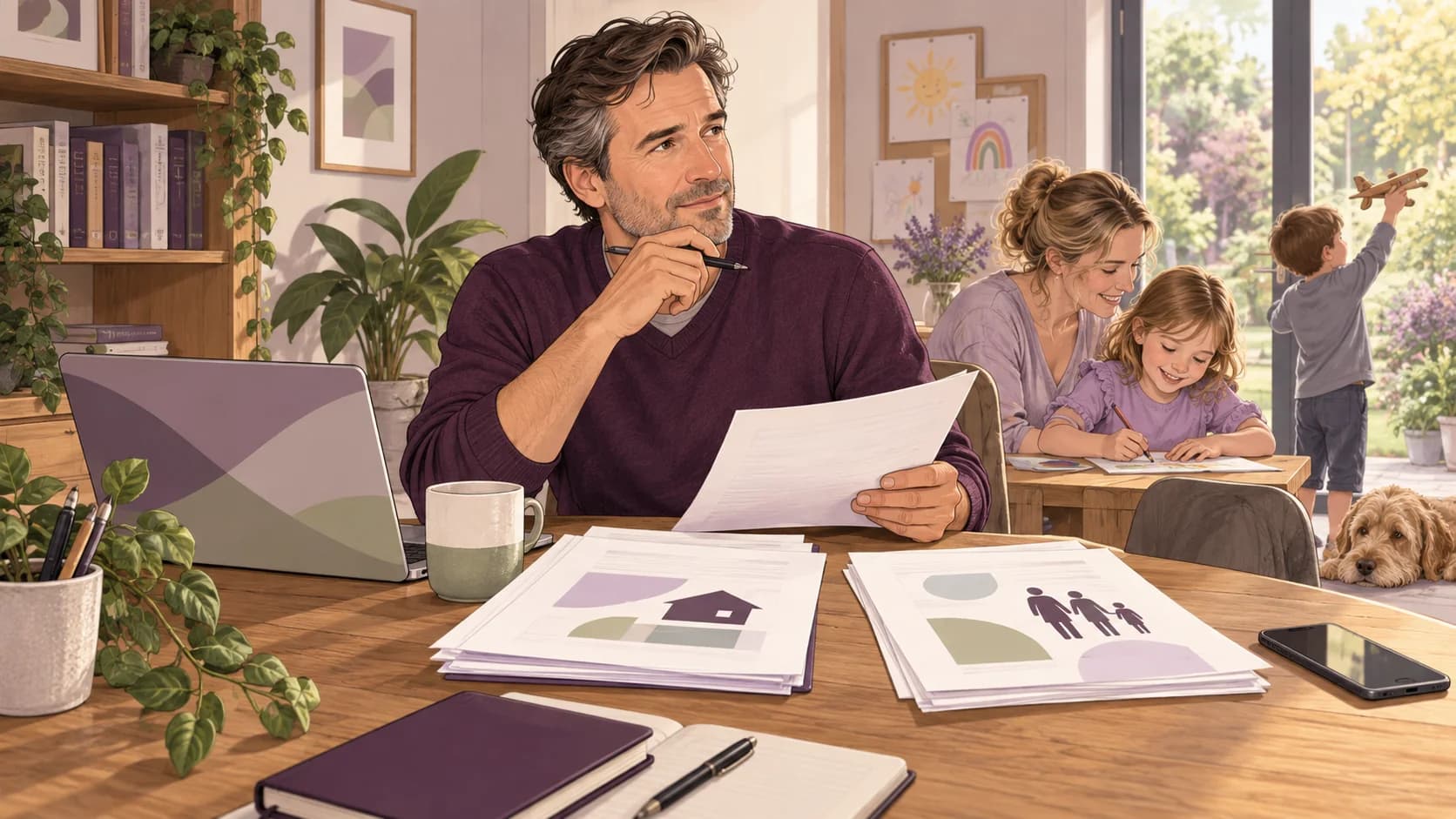 Editorial illustration: High Income Child Benefit Charge: why adjusted net income matters under MTD