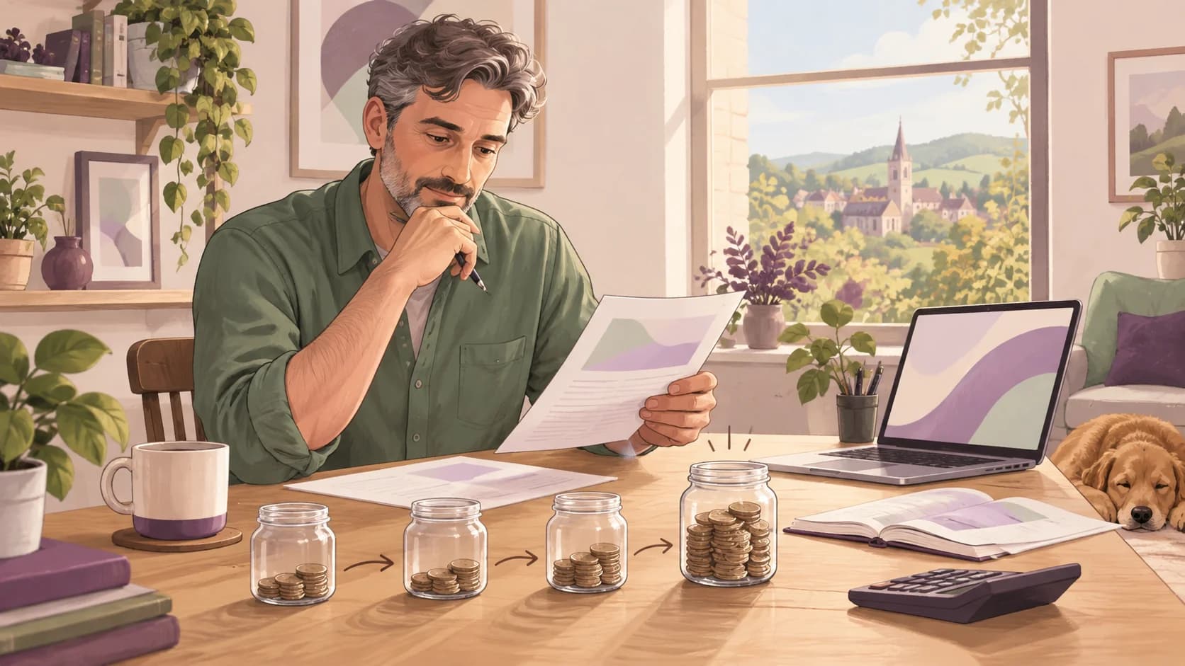 Editorial illustration: What is a balancing payment and how does it fit into quarterly updates?