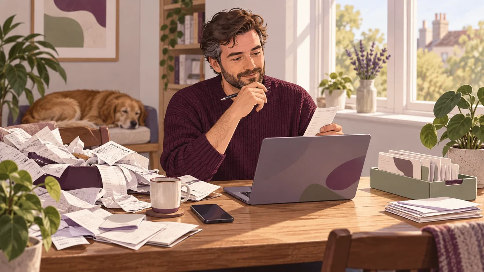 Editorial illustration: Why we put off tax paperwork and how to make the next step smaller