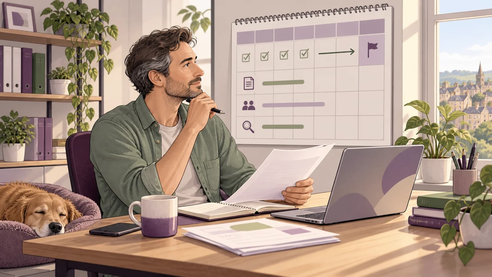 Editorial illustration: What to check in the month before an MTD quarter ends