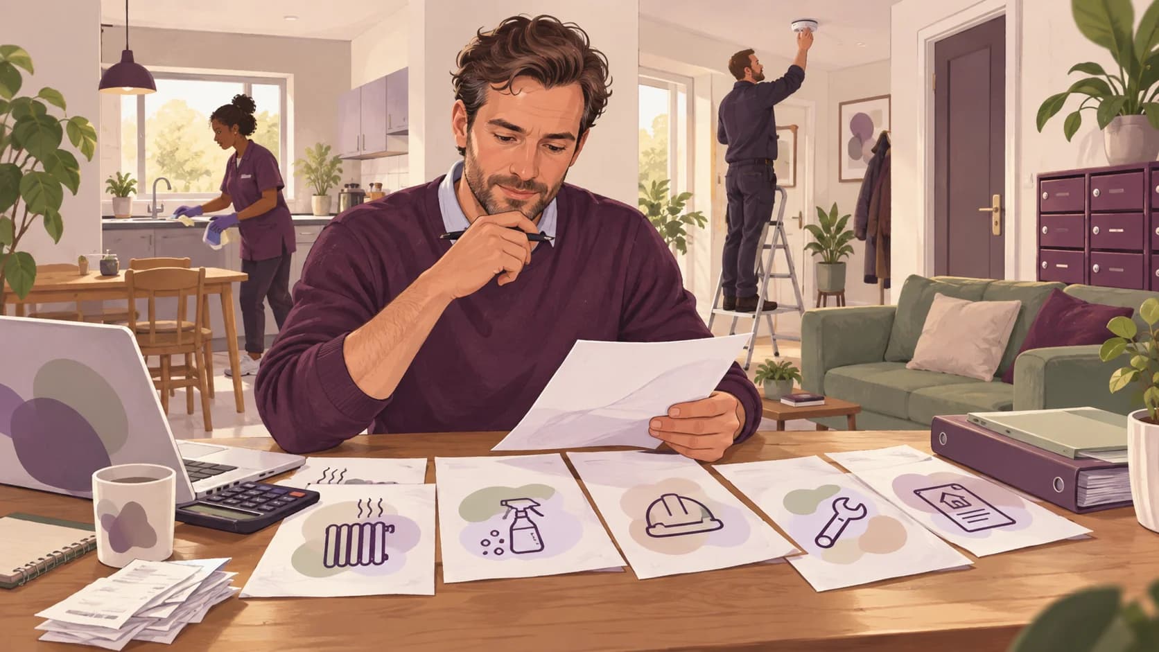 Editorial illustration: HMO management: tracking allowable running costs