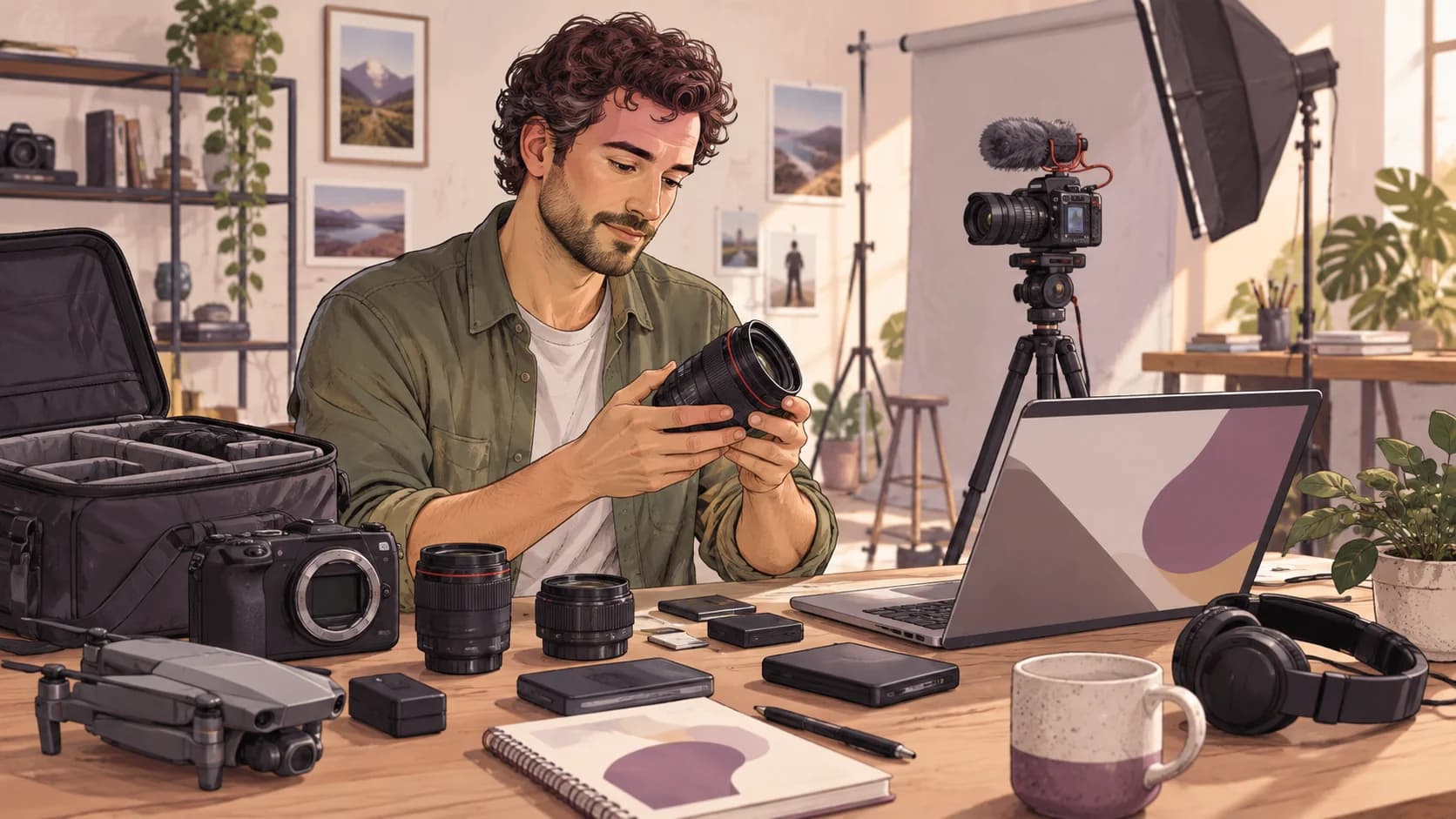 Editorial illustration: Photographers and videographers: claiming equipment and production costs