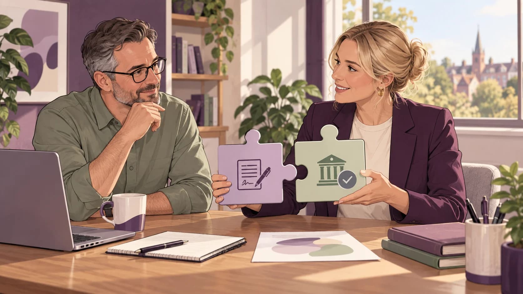Editorial illustration: Authorising an accountant for MTD: how agent access and form 64-8 fit together