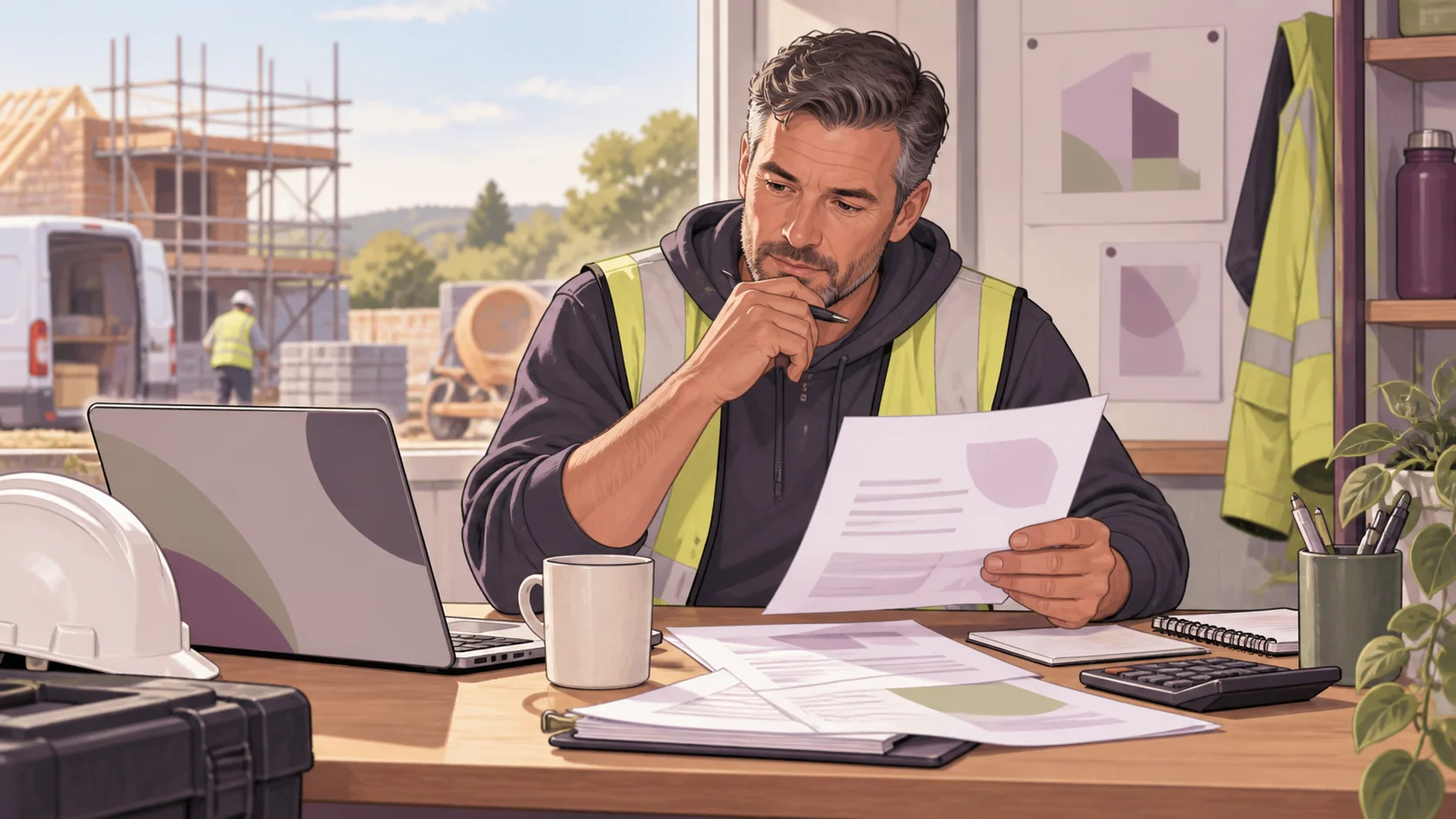 Editorial illustration: CIS subcontractors: checking deduction statements before an MTD update