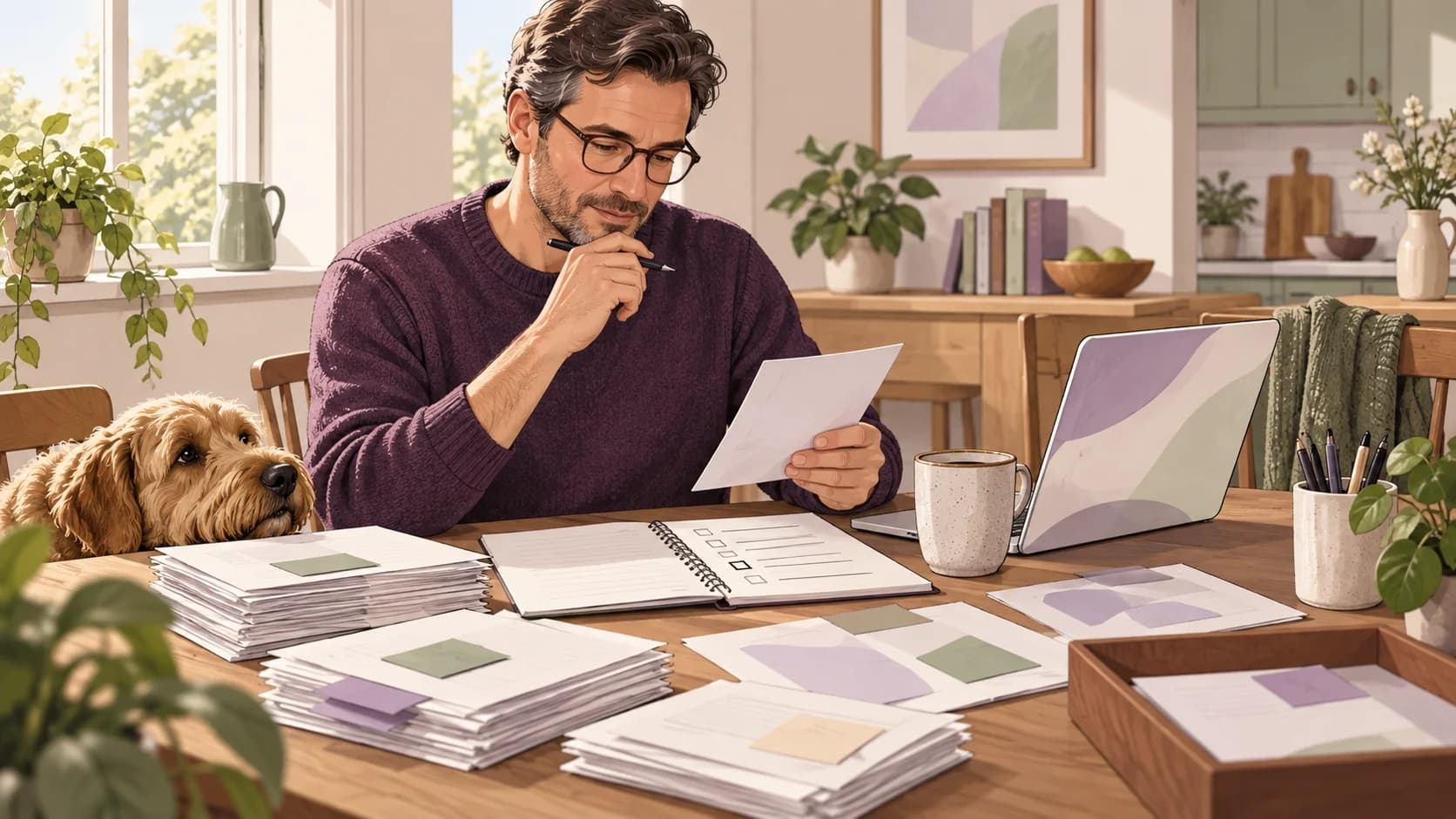 Editorial illustration: Two weeks before an MTD deadline: starting a digital-record catch-up