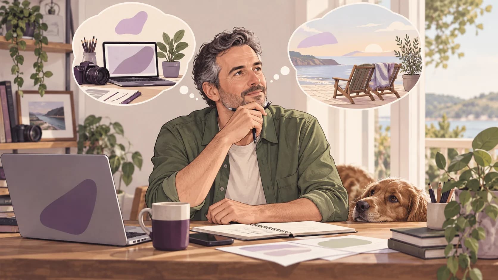 Editorial illustration: Private pension contributions and your self-employed tax calculation