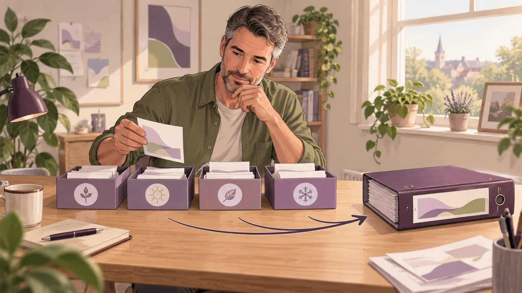 Editorial illustration: How outstanding quarterly work affects your MTD annual return