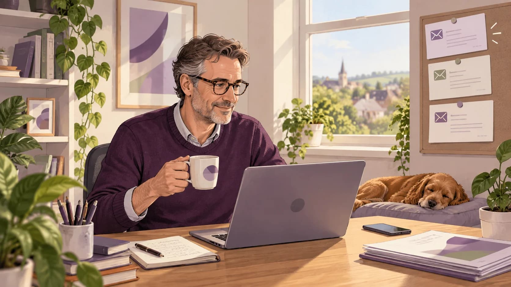 Editorial illustration: Three practice email templates for clients with an overdue MTD update