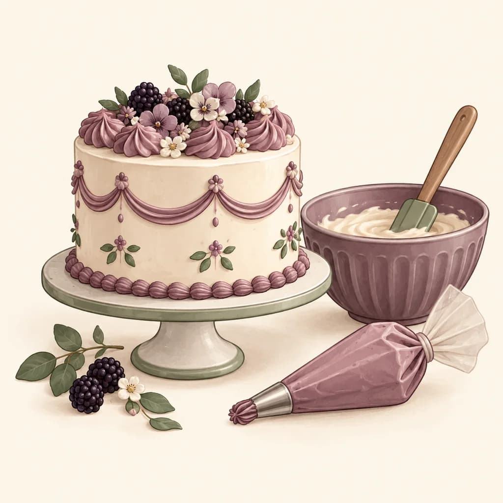 Illustration for bakers and cake makers