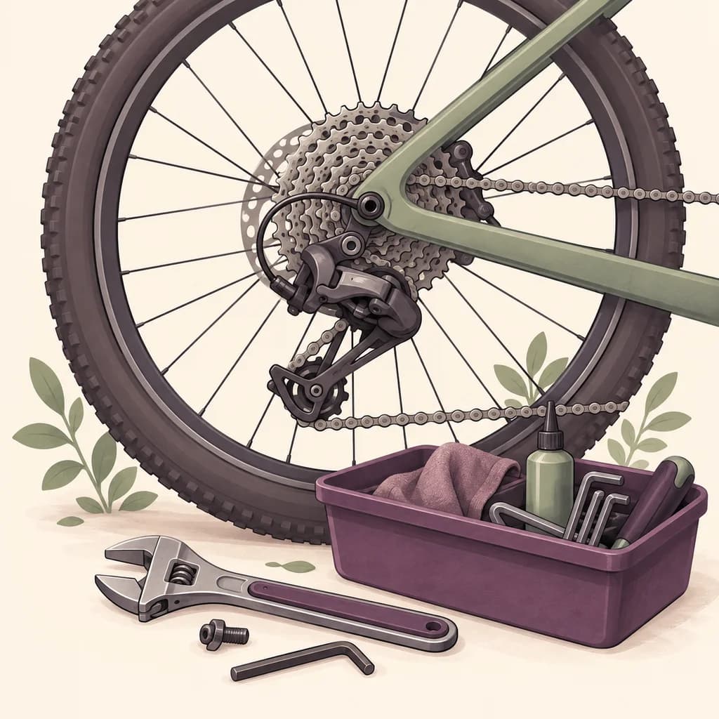 Illustration for bicycle mechanics