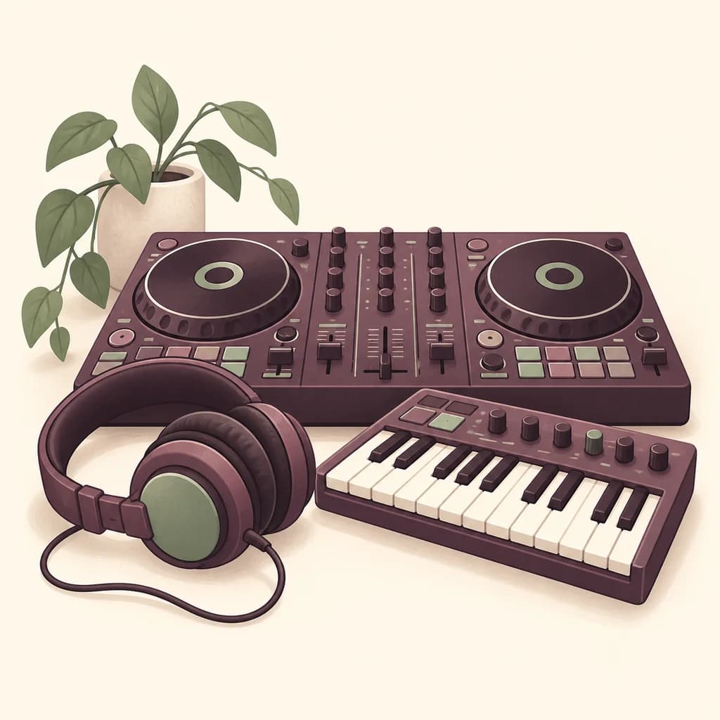 Illustration for djs and musicians