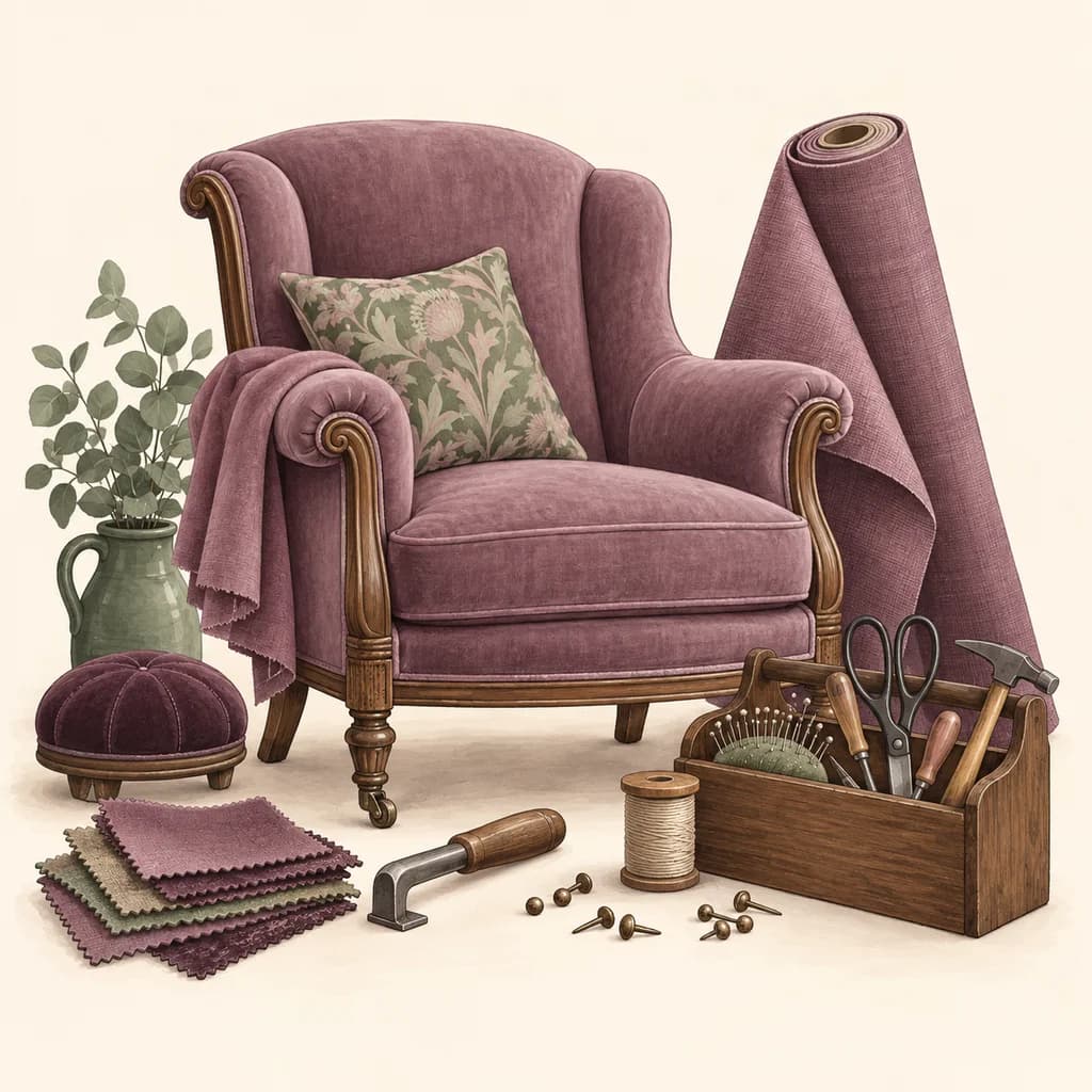 Illustration for furniture restorers and upholsterers