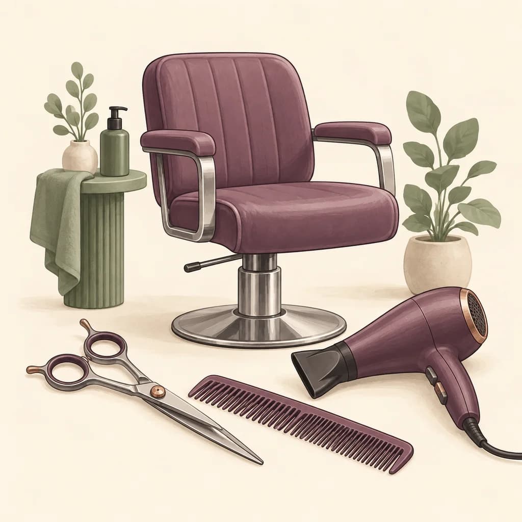 Illustration for hairdressers and barbers