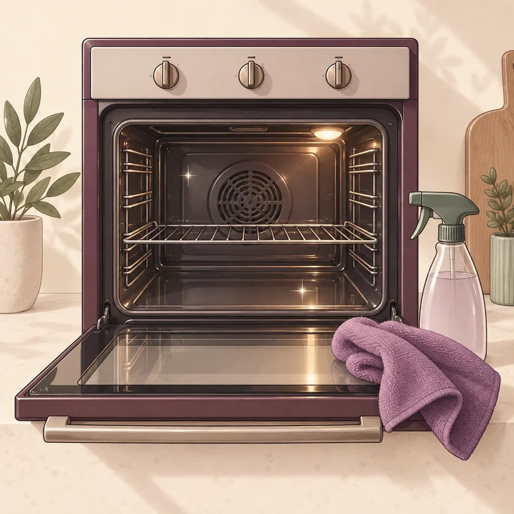 Illustration for oven-cleaning specialists