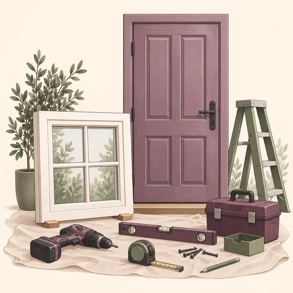 Illustration for window and door installers